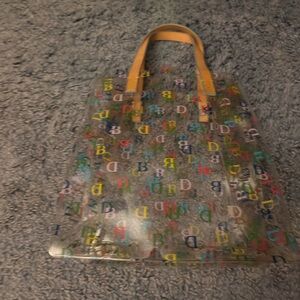 Dooney and Bourke clear plastic handbag